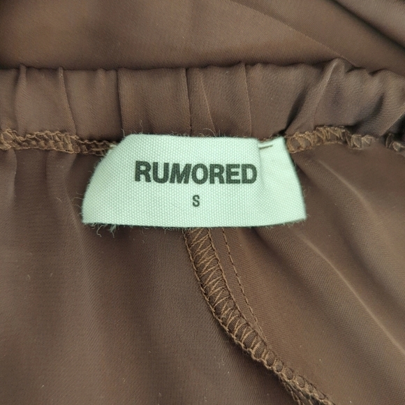 Rumored Sultry Cinch Harem Pants Drawstring Waist And Ankles Pinecone Brown S - Picture 9 of 13